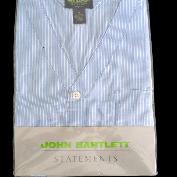 John Bartlett Other - John Bartlett Striped Mens Pajama Set - Short Sleeve Top & Shorts - NEW